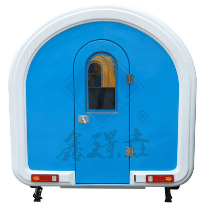 1000 KG κινητό φορτηγό τροφίμων με κάλυψη προσαρμοσμένο χρώμα στρογγυλό μοντέλο μονό/διπλό άξονα