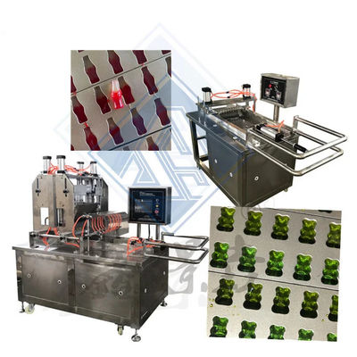 Κατασκευασμένο με υψηλή παραγωγή 50kg/h αυτόματη μηχανή κατασκευής γλυκών για Gummy Bear