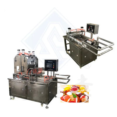 50kg/h Ωραίο μαλακό Lollipop Making Machine αυτόματο σχηματισμό Σαγκάη Gummy Bear Candy