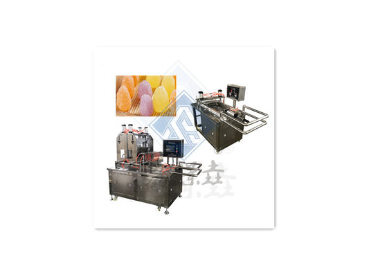 50kg/h Ωραίο μαλακό Lollipop Making Machine αυτόματο σχηματισμό Σαγκάη Gummy Bear Candy