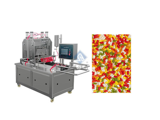 50kg/h Ωραίο μαλακό Lollipop Making Machine αυτόματο σχηματισμό Σαγκάη Gummy Bear Candy