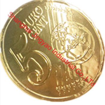 Μηχανή σφραγίσματος μεταλλικών συσκευασιών για νομίσματα σοκολάτας αυτόματη και εύκολη στη λειτουργία