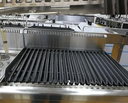 Ηλεκτρική σχάρα λάβα από ανοξείδωτο χάλυβα για ψητό μπάρμπεκιου 400*650*480MM