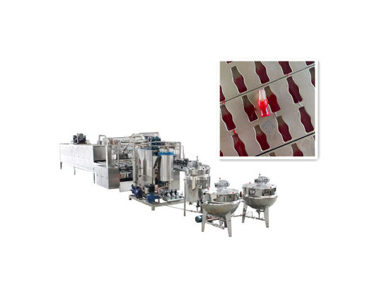 150kg/h Bear Production Candy Lollipop Machine Line με ισχύ 70KW και βάρος 2500KG