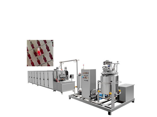 150kg/h Bear Production Candy Lollipop Machine Line με ισχύ 70KW και βάρος 2500KG
