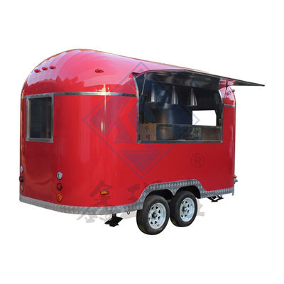 Σχεδιασμός 500CM μονο/διπλού άξονα φορτηγό τροφίμων από ανοξείδωτο χάλυβα για εξωτερική οδική πώληση