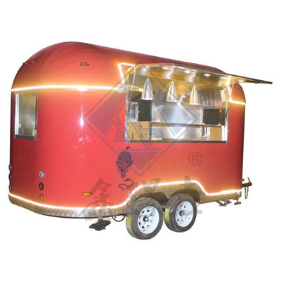 Σχεδιασμός 500CM μονο/διπλού άξονα φορτηγό τροφίμων από ανοξείδωτο χάλυβα για εξωτερική οδική πώληση