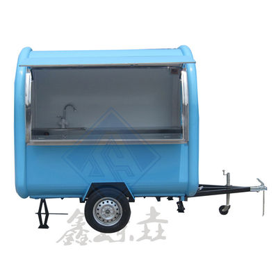 Προσαρμοσμένο κινητό φορτηγό τροφίμων με ένα άξονα 220CM 1000/ΕΧΡΟ για εμπορικούς χρήστες εστίασης