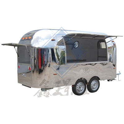 Σχεδιασμός κινητών εξατομικευμένων φορτηγών τροφίμων από ανοξείδωτο χάλυβα Βιομηχανικό 4M μεμονωμένο / διπλό άξονα