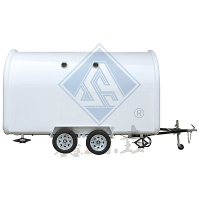 Ωραίο σχεδιασμό κινητό προσαρμοσμένο βιομηχανικό στρογγυλό μοντέλο κινητό με κάλυψη καφέ φορτηγό τροφίμων