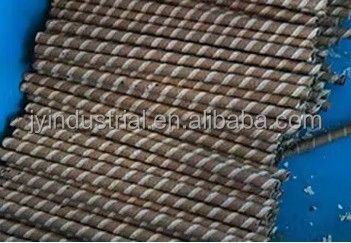 60-80kg/h καλαμπόκι γεμίζει δύο κεφαλές αυγό ρολό Wafer Making Machine για τις μικρές επιχειρήσεις