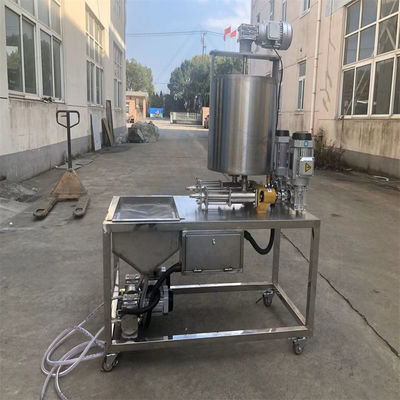 60-80kg/h καλαμπόκι γεμίζει δύο κεφαλές αυγό ρολό Wafer Making Machine για τις μικρές επιχειρήσεις