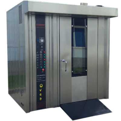 64 δίσκοι 52.5KW αέριο περιστρεφόμενος φούρνος για αρτοποιία 100kg/ώρα φούρνος για ψωμί φούρνος πρώτης ύλης σιτάρι