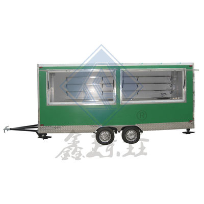 Βιομηχανικό φορτηγό τροφίμων 450CM με ωραίο σχεδιασμό και εξατομικευμένο εξοπλισμό μαγειρικής 3KW