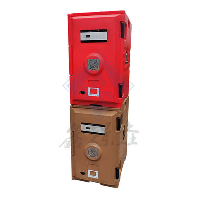 53x33.5x51cm Εσωτερικό μέγεθος LLDPE Τροφικής ποιότητας πλαστικό θερμότητα Ηλεκτρικό θερμοφόρο κουτί τροφίμων με αφρό PU