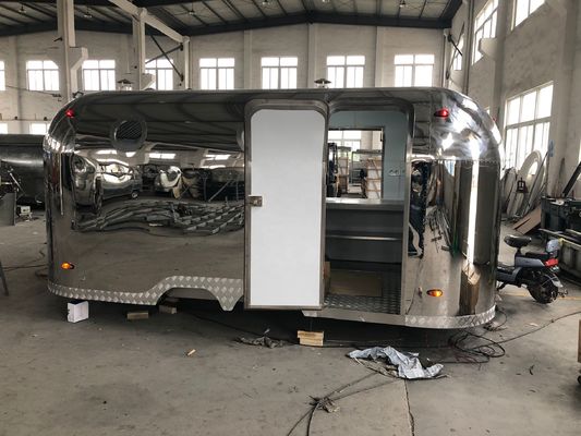 Οδική τροχιά καρότσι hotdog κινητό τροφικό φορτηγό ρυμουλκούμενο με και πλήρως εξοπλισμένο εστιατόριο