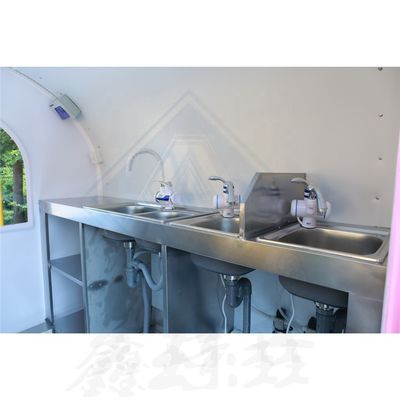 Προσαρμοσμένο βιομηχανικό στρογγυλό μοντέλο κινητού φορτηγού τροφίμων για καφέ και τρόφιμα