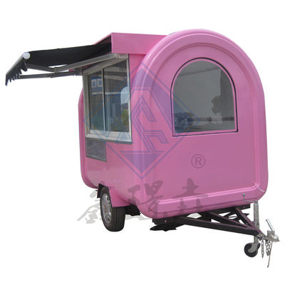 2.5M Διπλός άξονας προσαρμοσμένο βιομηχανικό στρογγυλό μοντέλο κινητό φορτηγό τροφίμων με κάλυψη