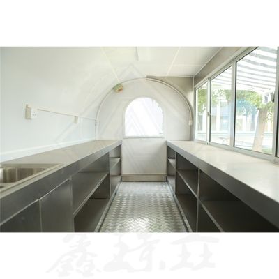 220V διπλός άξονας ωραίο σχεδιασμό κινητό προσαρμοσμένο βιομηχανικό στρογγυλό μοντέλο κινητό φορτηγό τροφίμων