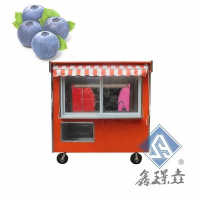 Εξωτερικό καρότσι τροφίμων δρόμου εύκολο μετακίνηση κατεψυγμένα τρόφιμα φορτηγό μεταφοράς για μικρές πίτσες