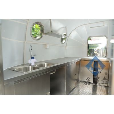 Εξωτερικό καρότσι τροφίμων δρόμου εύκολο μετακίνηση κατεψυγμένα τρόφιμα φορτηγό μεταφοράς για μικρές πίτσες