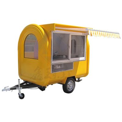 Καφετέριος τροχόσπιτος από γαλβανισμένο χάλυβα Κιόσκος γρήγορου φαγητού για εξωτερική λιανική πώληση