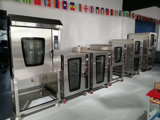 8 δίσκοι Βιομηχανικό ψωμί Μπέκερι Κονβέκτιος φούρνος Σχεδιασμός Φθηνό ανοξείδωτο χάλυβα