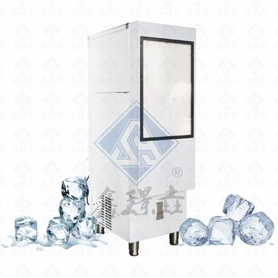 Εμπορική μηχανή κατασκευής πάγου σε κύβους με υψηλή απόδοση και χωρητικότητα αποθήκευσης πάγου 900 kg