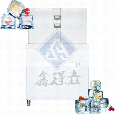 Μηχανή κατασκευής πάγου με κύβους από ανοξείδωτο χάλυβα για ταχεία και εμπορική παραγωγή πάγου