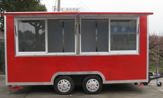 Τροχαίο τροφίμων χωρητικότητας 600 kg με πλήρως εξοπλισμένο μικρό καροτσάκι τροφίμων και τηγανητή