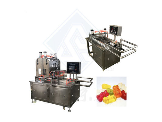 Μηχανή κατασκευής 50kg/h σοκολάτας, καραμέλας, λουκάνικο, γουμάρι αρκούδας για την παραγωγή γλυκών τροφίμων