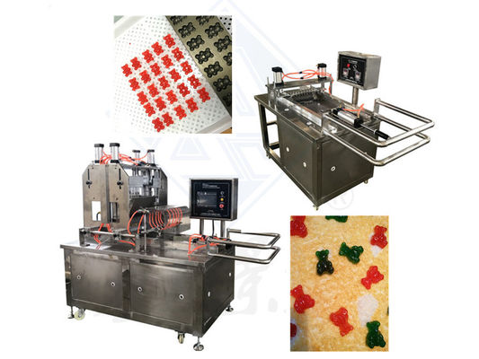 1.5KW Σοκολάτα Toffee Lollipop Gummy Bear Μηχανή για 50kg / h Βιομηχανική Γλυκά