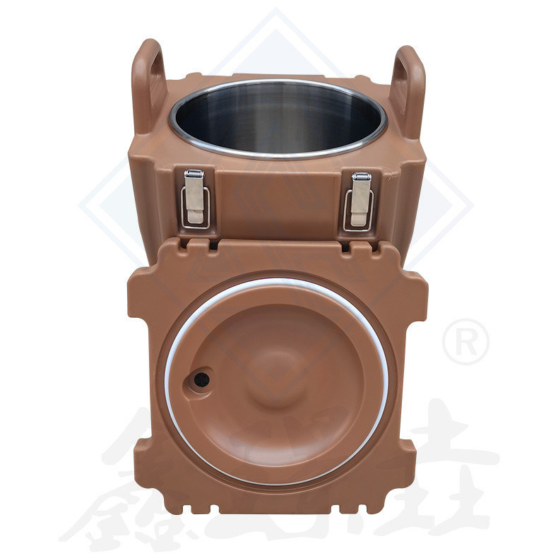 Απομονωμένο φορητό στρογγυλό βαρέλι ψυγείο ποτών για θέρμανση τροφίμων ντουλάπι εύκολο στο καθαρισμό