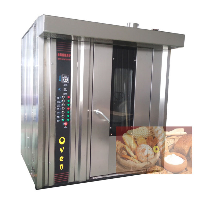 50Ηλεκτρικός φούρνος περιστροφής ντίζελ αέριας ισχύος 0,5 kW για την παρασκευή ψωμιού σε εμπορική εστίαση