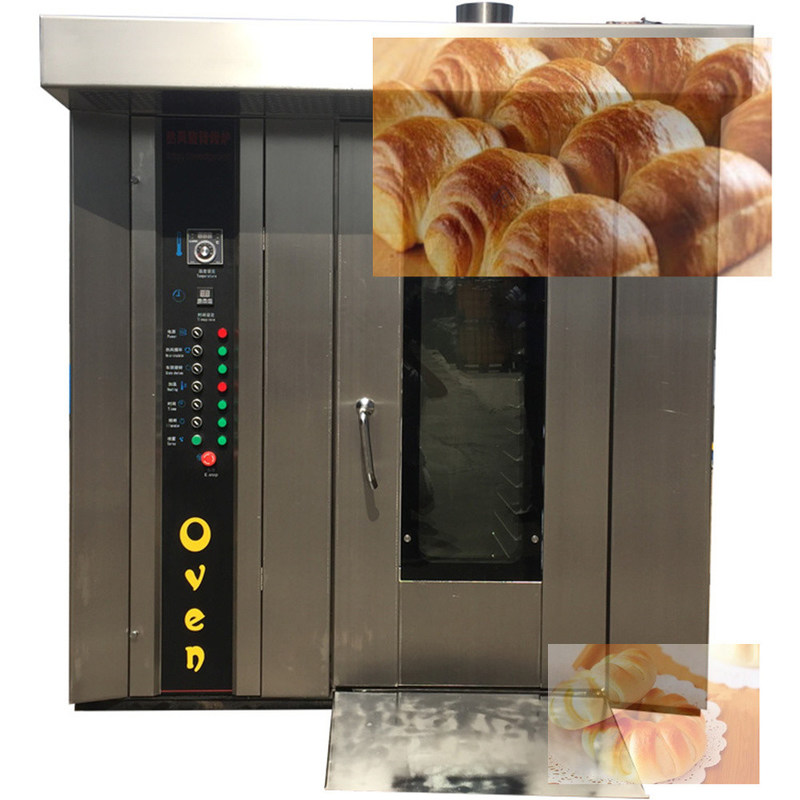 Πηγή θέρμανσης Ηλεκτρικό/Diesel/Αέριο 32 δίσκοι περιστροφικός φούρνος περιστροφικός φούρνος για ψωμί αυτόματο