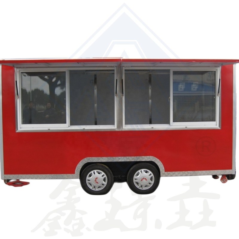 Υπηρεσία προμηθειών σνακ Mobile Food Wending Trailer for Outdoor Street Food Cart Trailer