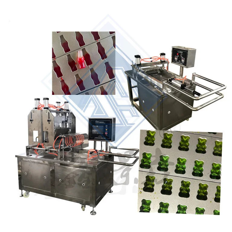 Μηχανή σχηματισμού για λακκούβες Gummy Bear Automatic Hard Candy Production στη Νίκαια