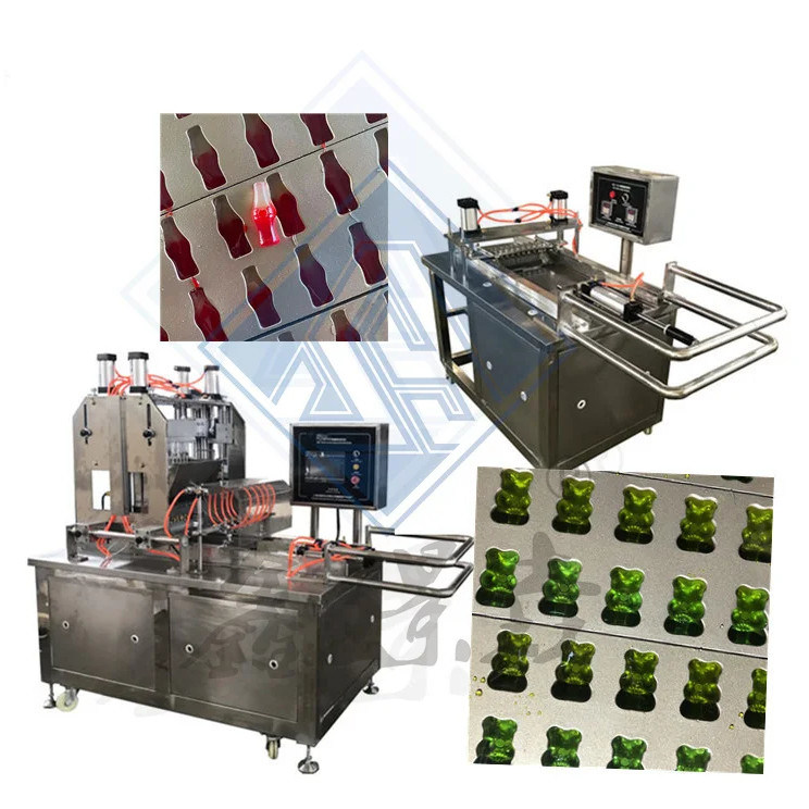 Κατασκευασμένο με υψηλή παραγωγή 50kg/h αυτόματη μηχανή κατασκευής γλυκών για Gummy Bear