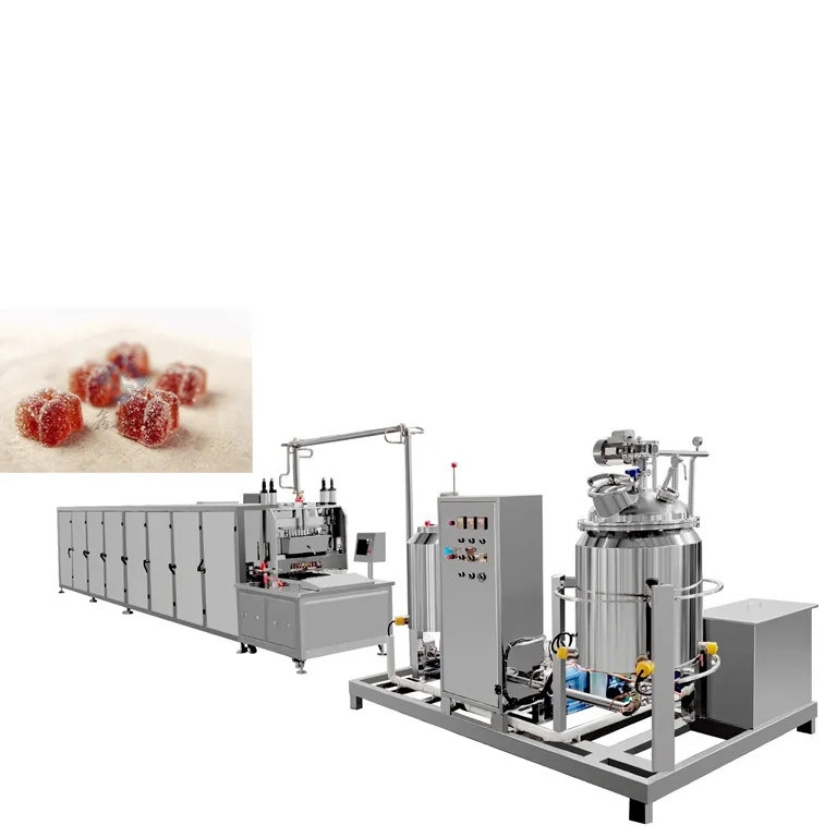 150kg/h Bear Production Candy Lollipop Machine Line με ισχύ 70KW και βάρος 2500KG