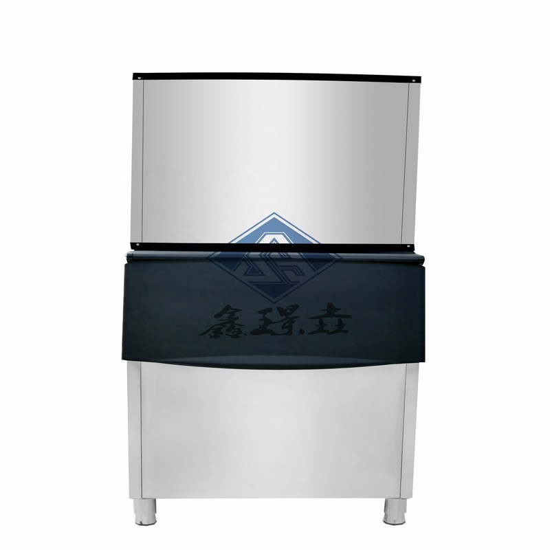 Βιομηχανική αυτόματη 700P 318kg/ημέρα Ice Cube Maker με ψύξη αέρα και καλή