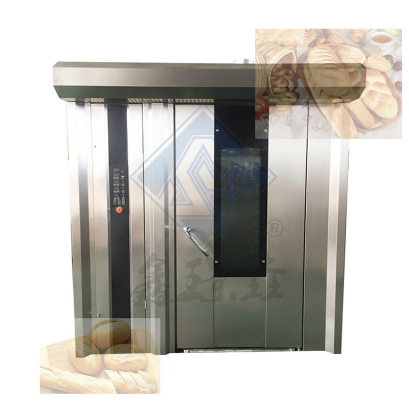 Καλό 32 δίσκοι μπισκότα τηγανίτες κέικ ψωμί αυτόματο περιστρεφόμενο φούρνο με λειτουργία ατμού