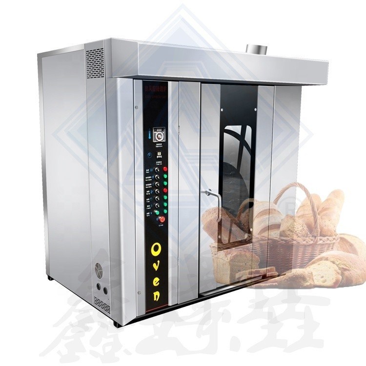 Ατσάλι από ανοξείδωτο χάλυβα 16 δίσκοι Ηλεκτρικός τύπος περιστροφικός φούρνος για αρτοποιία