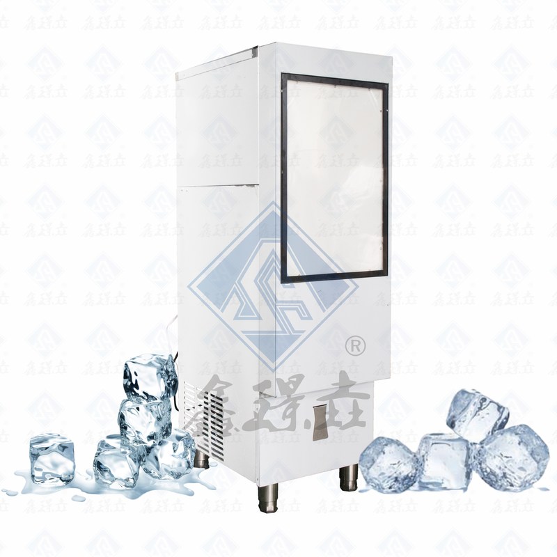 Εμπορική μηχανή κατασκευής πάγου σε κύβους με υψηλή απόδοση και χωρητικότητα αποθήκευσης πάγου 900 kg