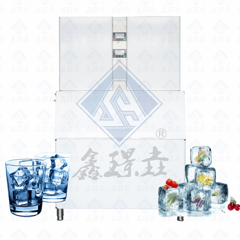 Μηχανή κατασκευής πάγου με κύβους από ανοξείδωτο χάλυβα για ταχεία και εμπορική παραγωγή πάγου